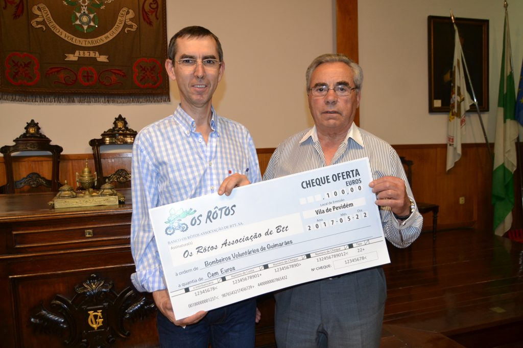 Associação de BTT Os Rôtos entrega Cheque aos BVG